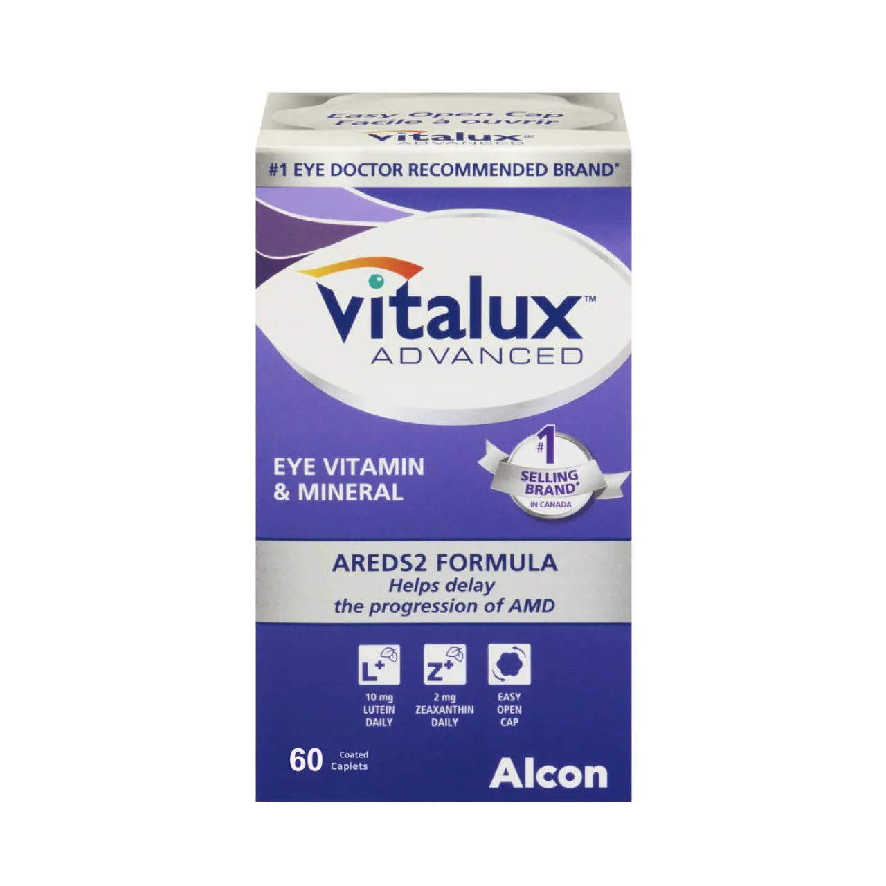 Vitalux Eye Vitamin & Mineral AREDS2 Formula 60 caplets