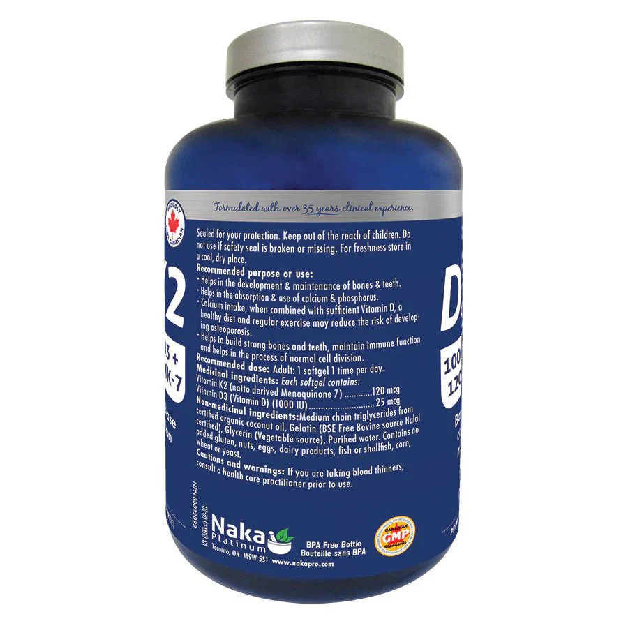 Vitamin D3 + K2 300 Softgels - Image 2