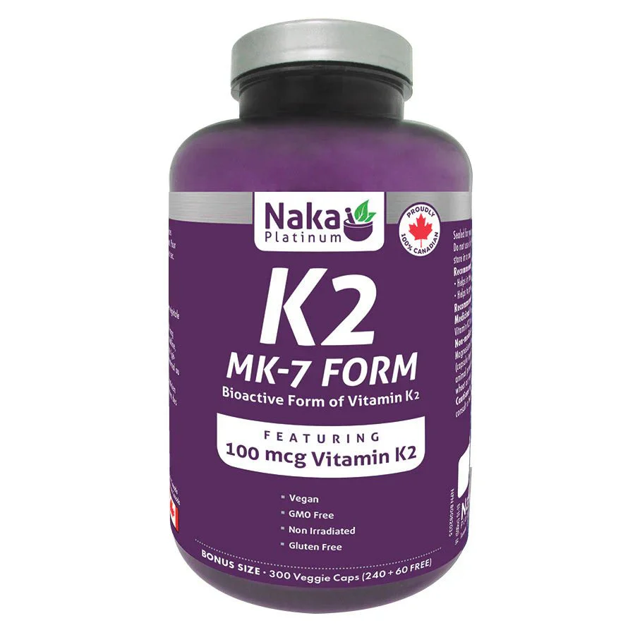 Naka Vitamin K2 MK-7 Form 300 Veg Capsules