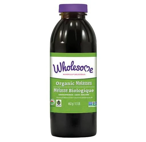 Wholesome Sweeteners Organic Black strap Molasses 662 mL