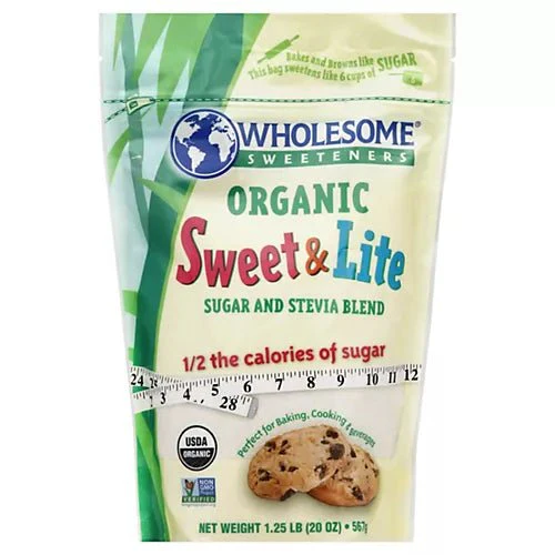 Wholesome Sweeteners Sweet & Lite Organic Sugar and Stevia Blend 567g