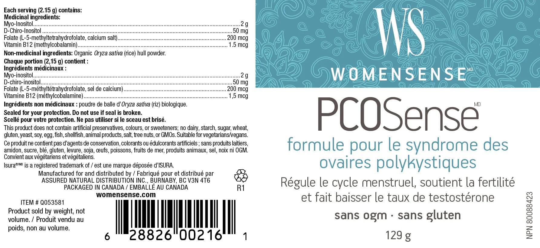 WomenSense PCOSense 387 Grams Powder - Image 2