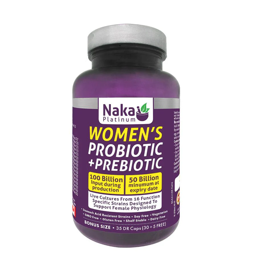 Naka Women's Probiotic + Prebiotic - 35 DR Veg Capsules