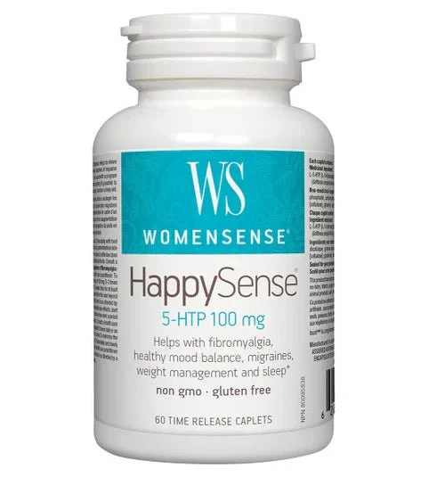 WomenSense HappySense 5-HTP 100mg 60 Time Release Caplets